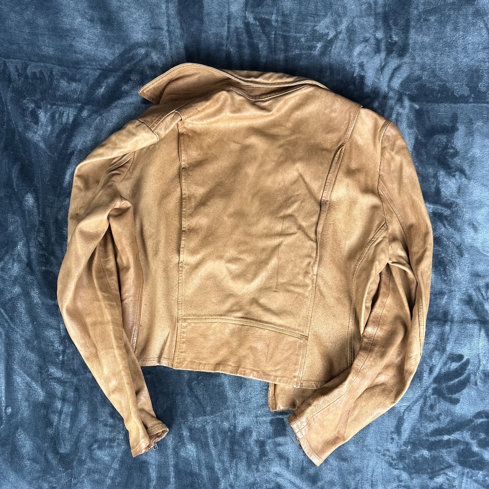 Billy Reid Classic Moto Leather Jacket - Picture 2 of 15